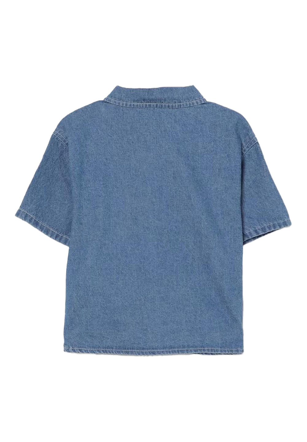 Camicia denim blu per neonato