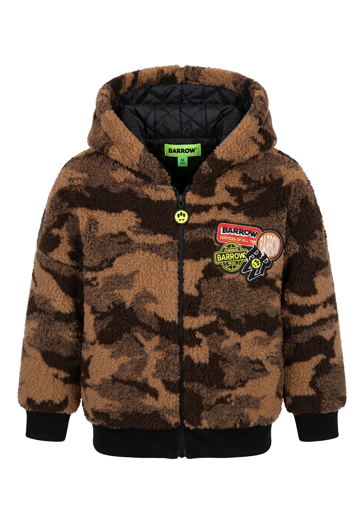 Giubbotto teddy marrone per bambino