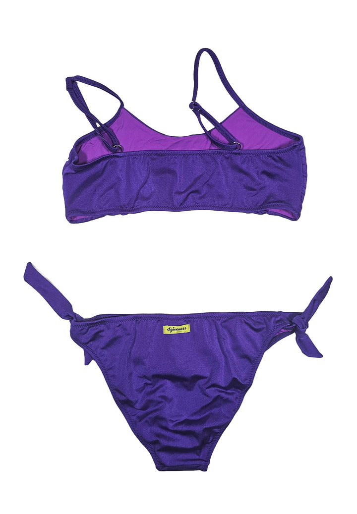 Costume bikini viola per bambina