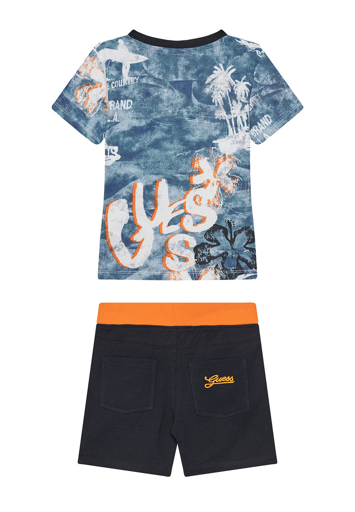 Completo bianco-fuxia per neonato