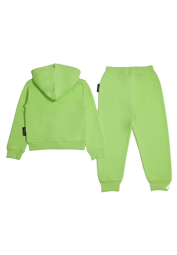 Completo felpa verde per neonato