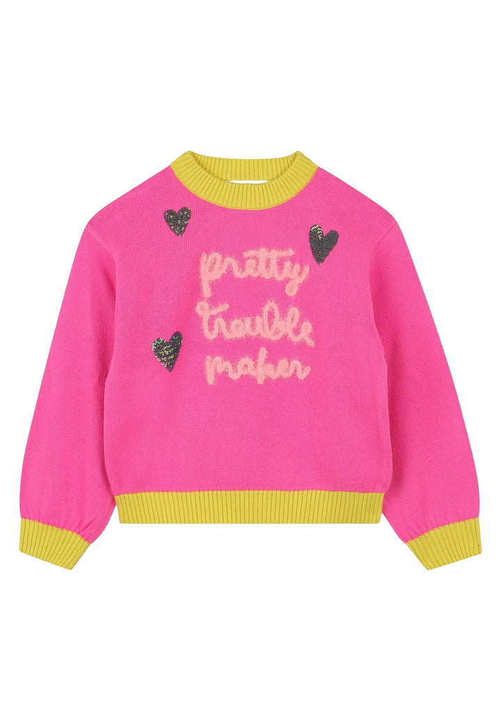 Maglione fuxia per bambina