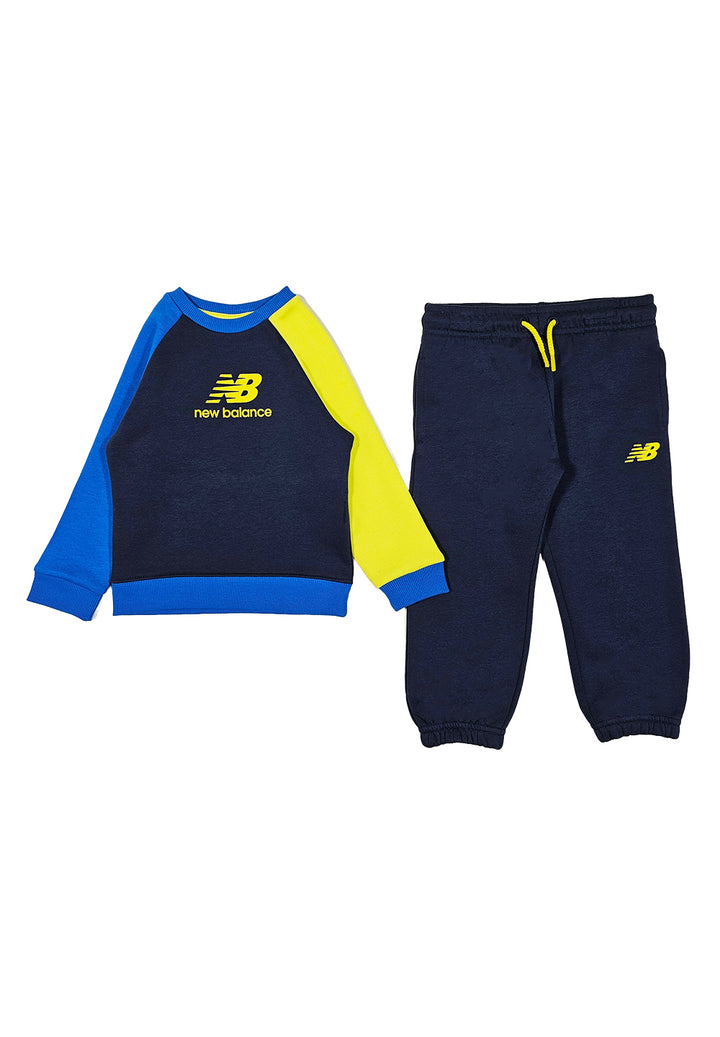 Completo felpa blu navy per bambino