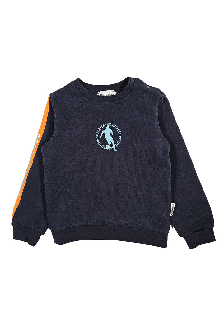 Blue crewneck sweatshirt for boy