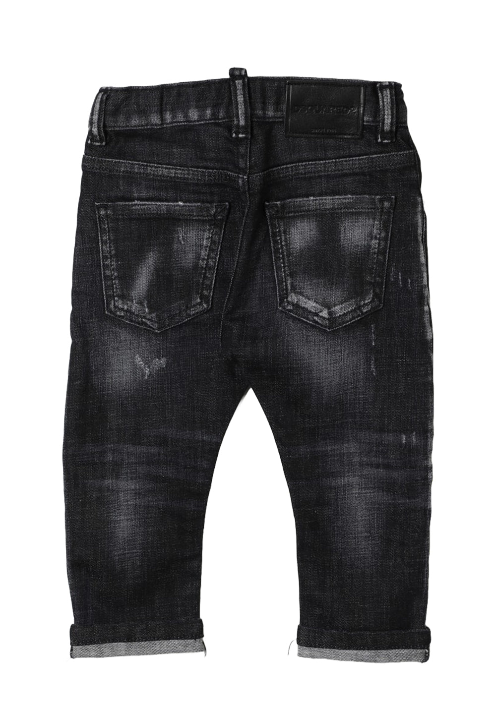 Jeans nero denim per neonato
