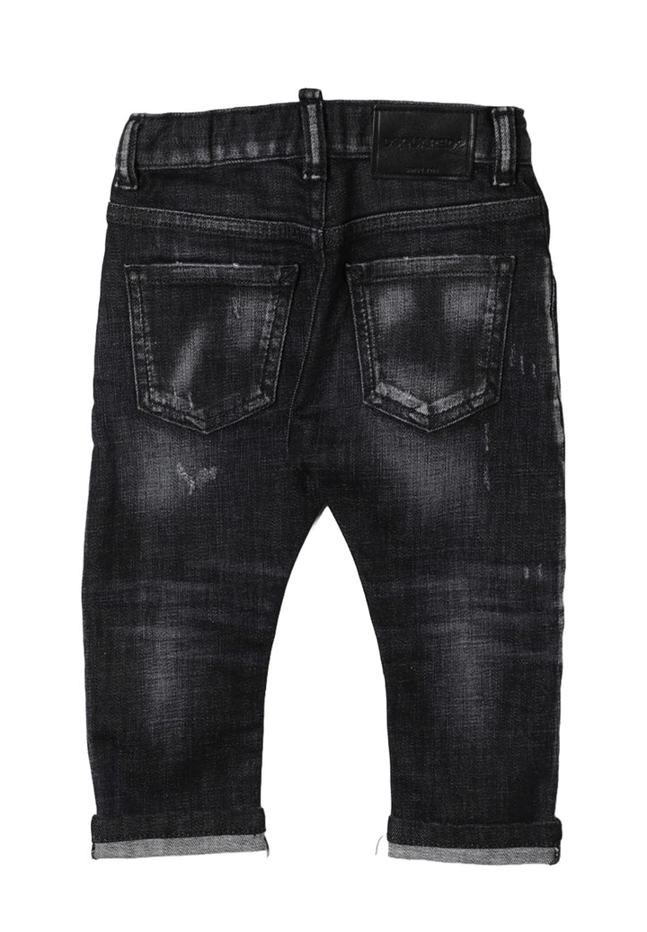 Jeans nero denim per neonato