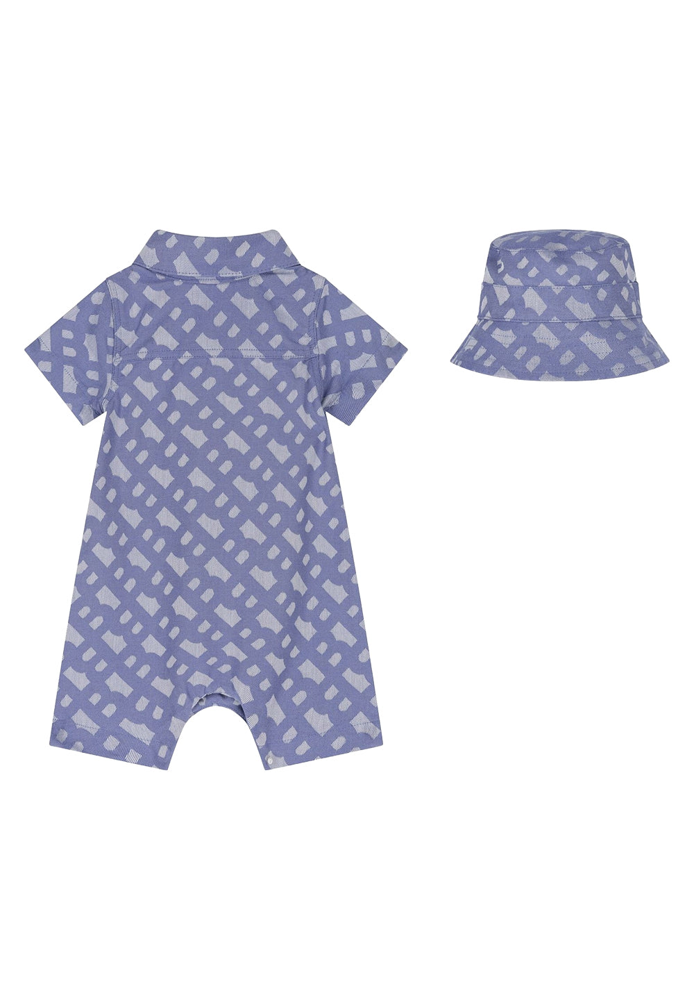 Set tutina blu denim per neonato