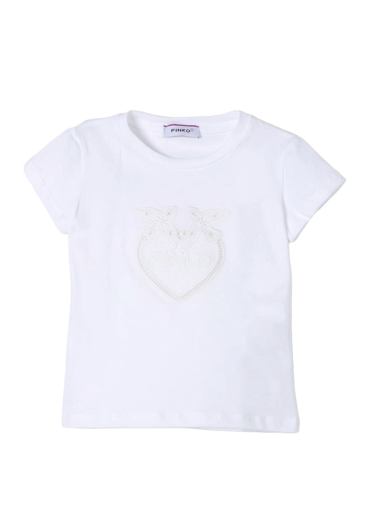 T-shirt bianca per neonata