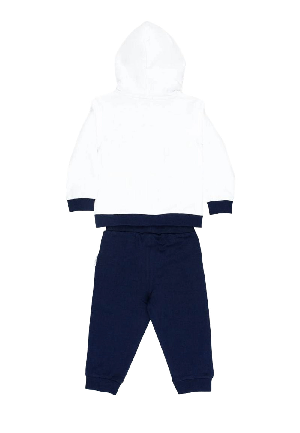 Completo felpa bianco-blu per bambino - Primamoda kids