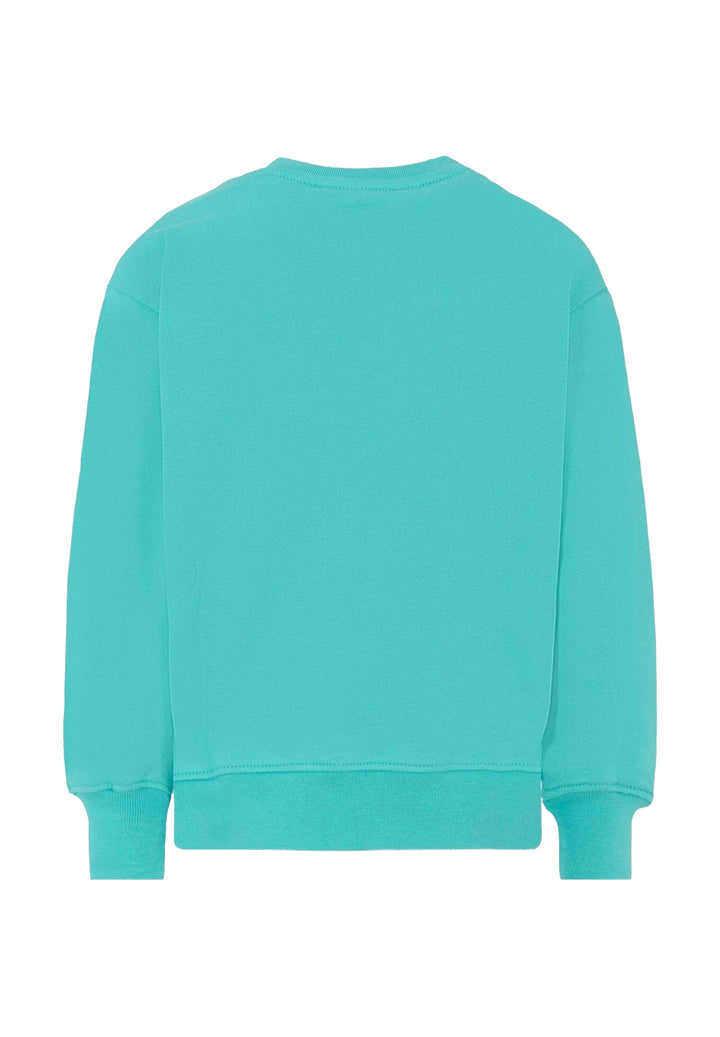 Felpa girocollo turchese unisex