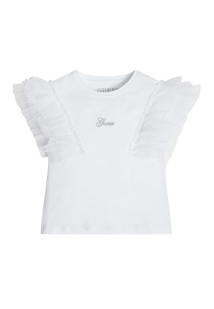 T-shirt bianca per neonata