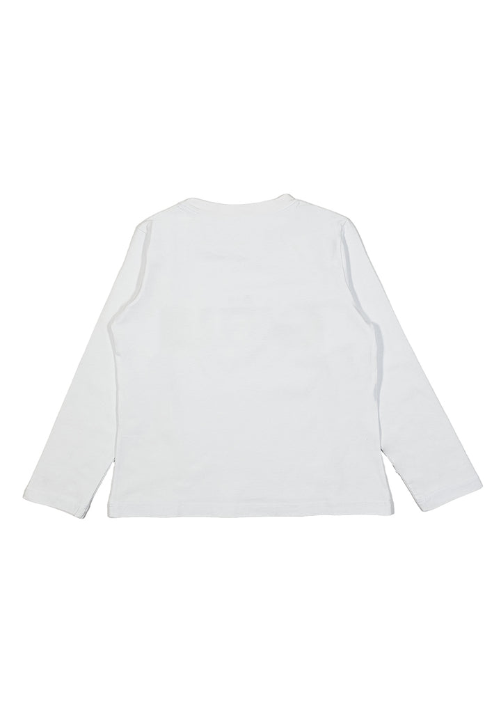 T-shirt bianca per bambina