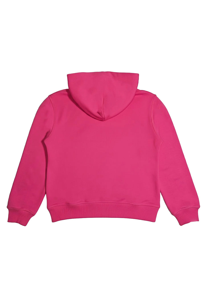Felpa cappuccio fuxia per bambina