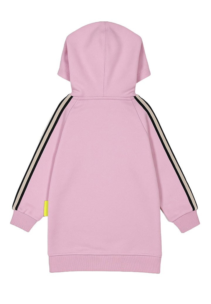 Vestito felpa rosa per neonata