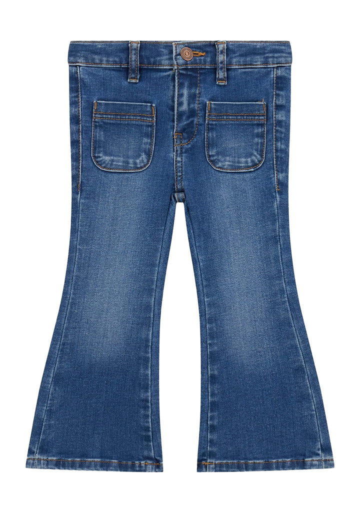 Jeans blu denim per neonata