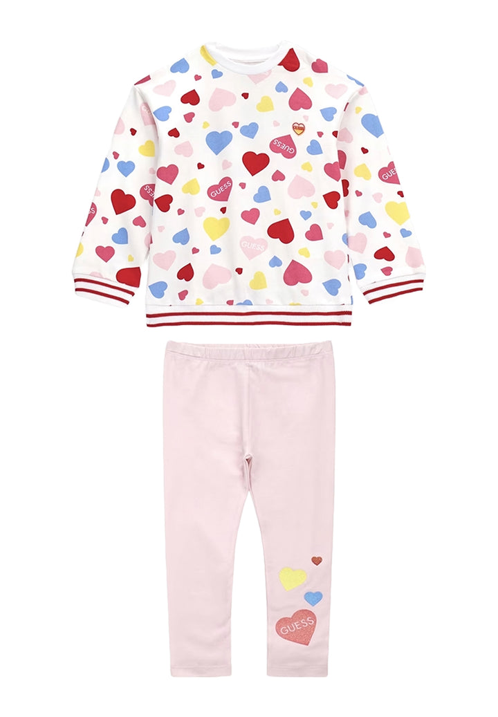 Multicolor sweatshirt set for girls