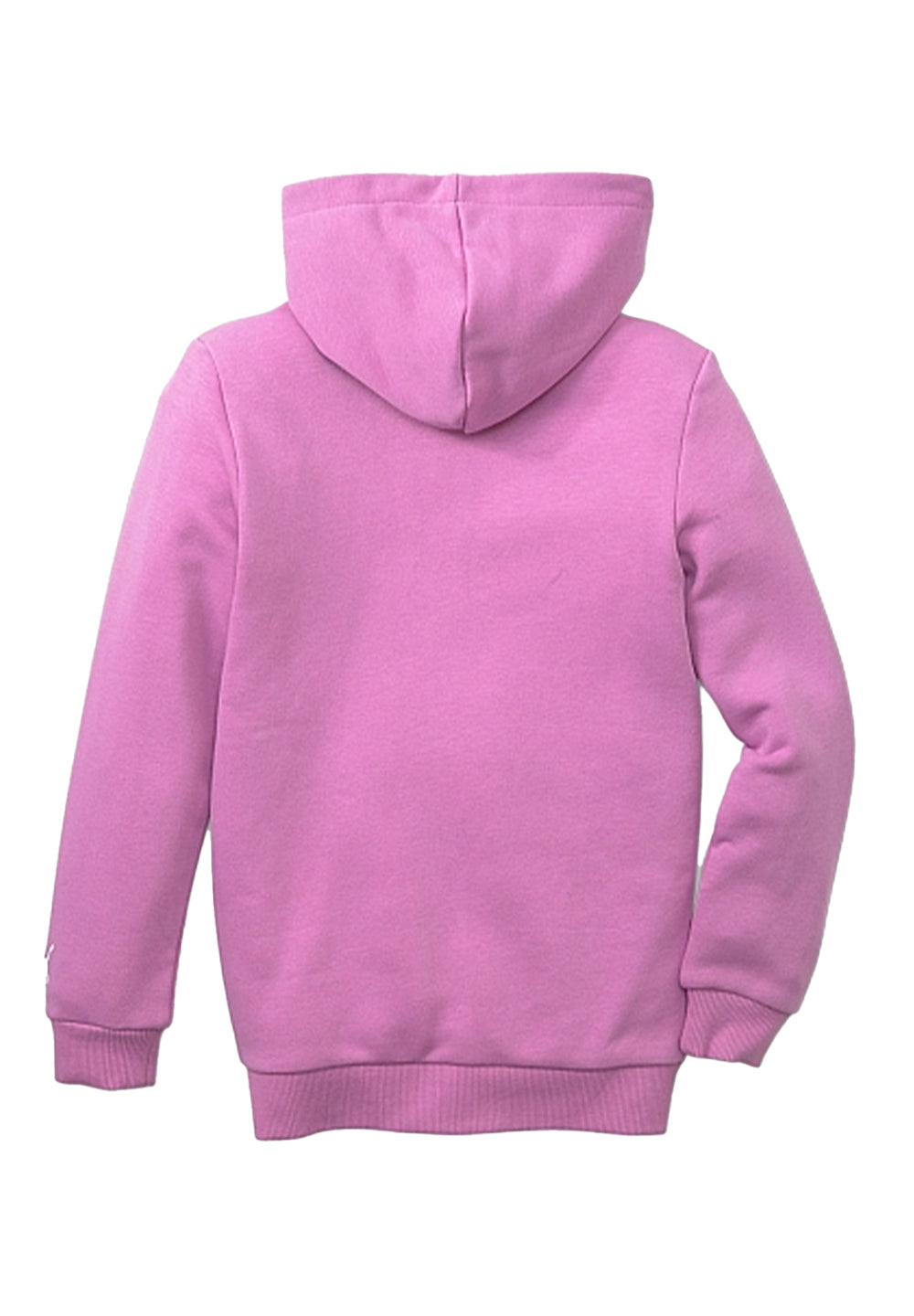 Felpa zip con cappuccio rosa per bambina
