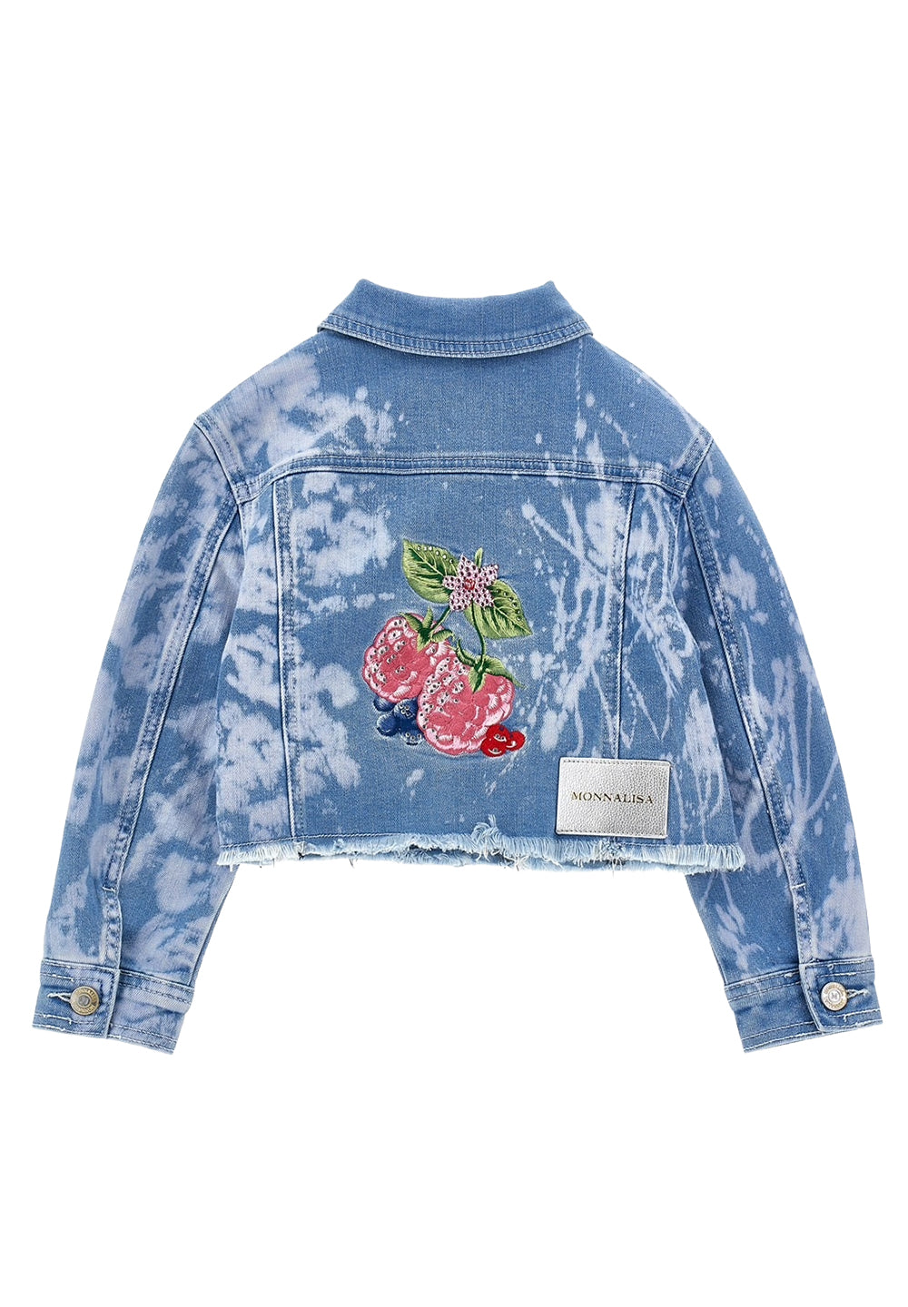 Giubbino denim blu per bamina