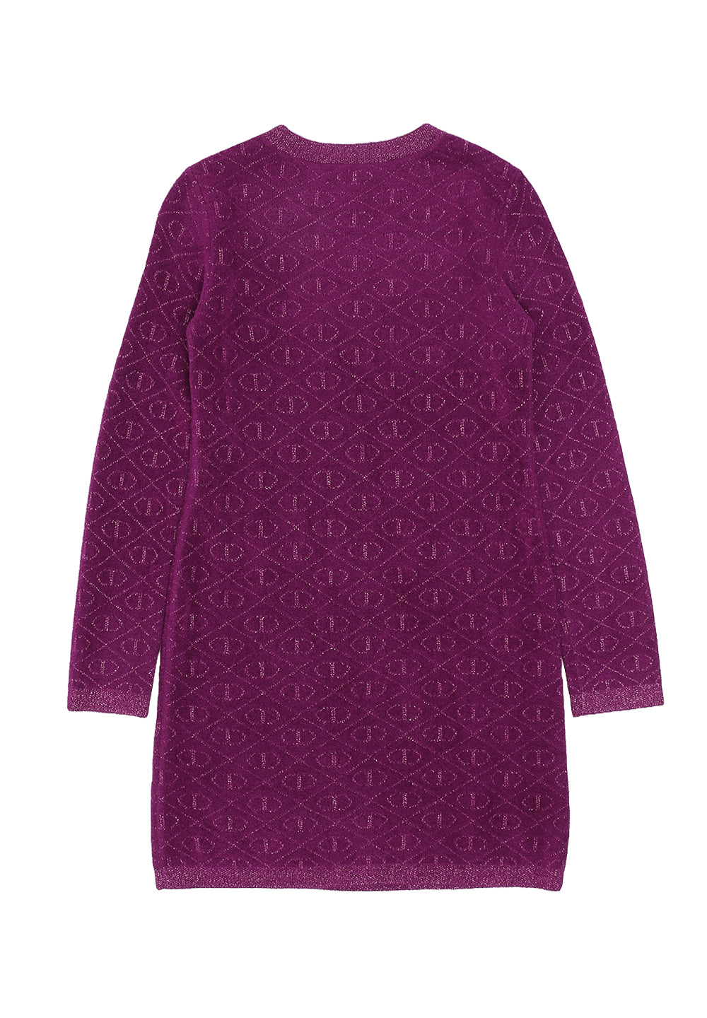 Vestito maglia fuxia per bambina