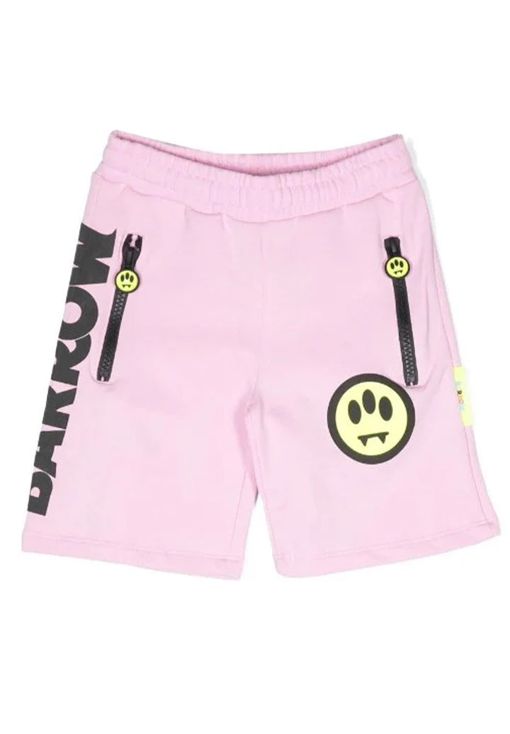 Shorts felpa rosa per bambina