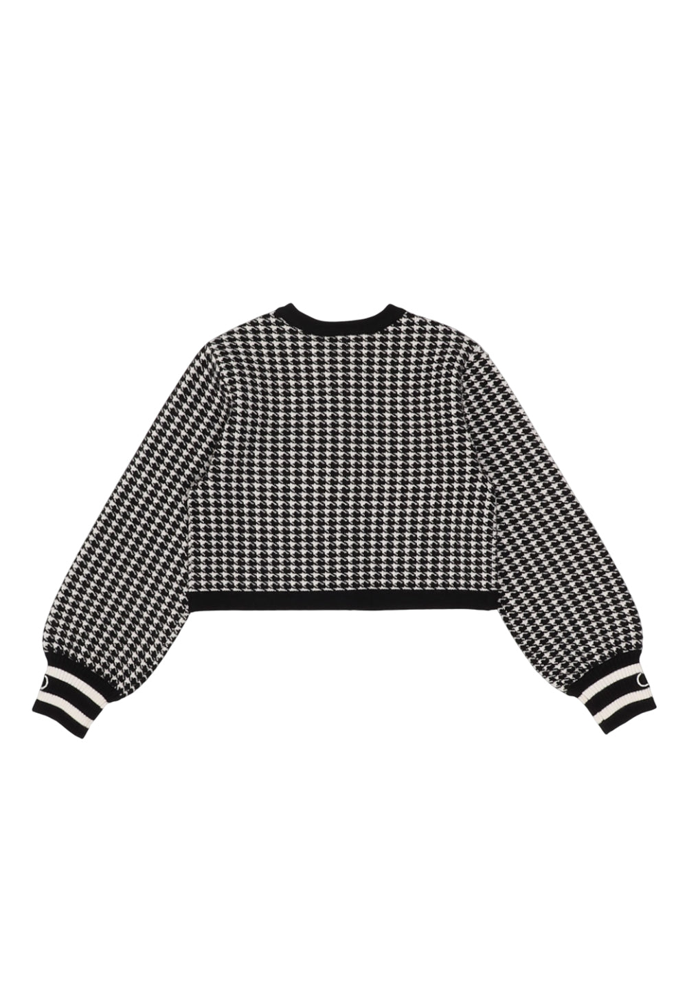 Cardigan nero-bianco per bambina