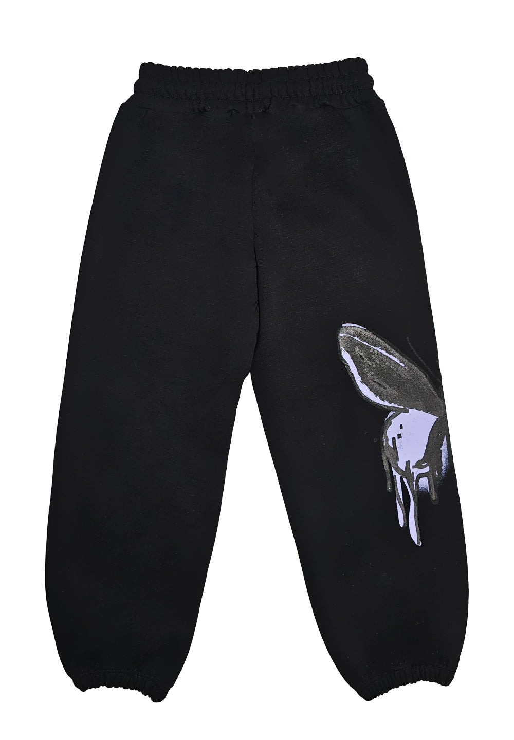 Pantalone felpa nero per bambina