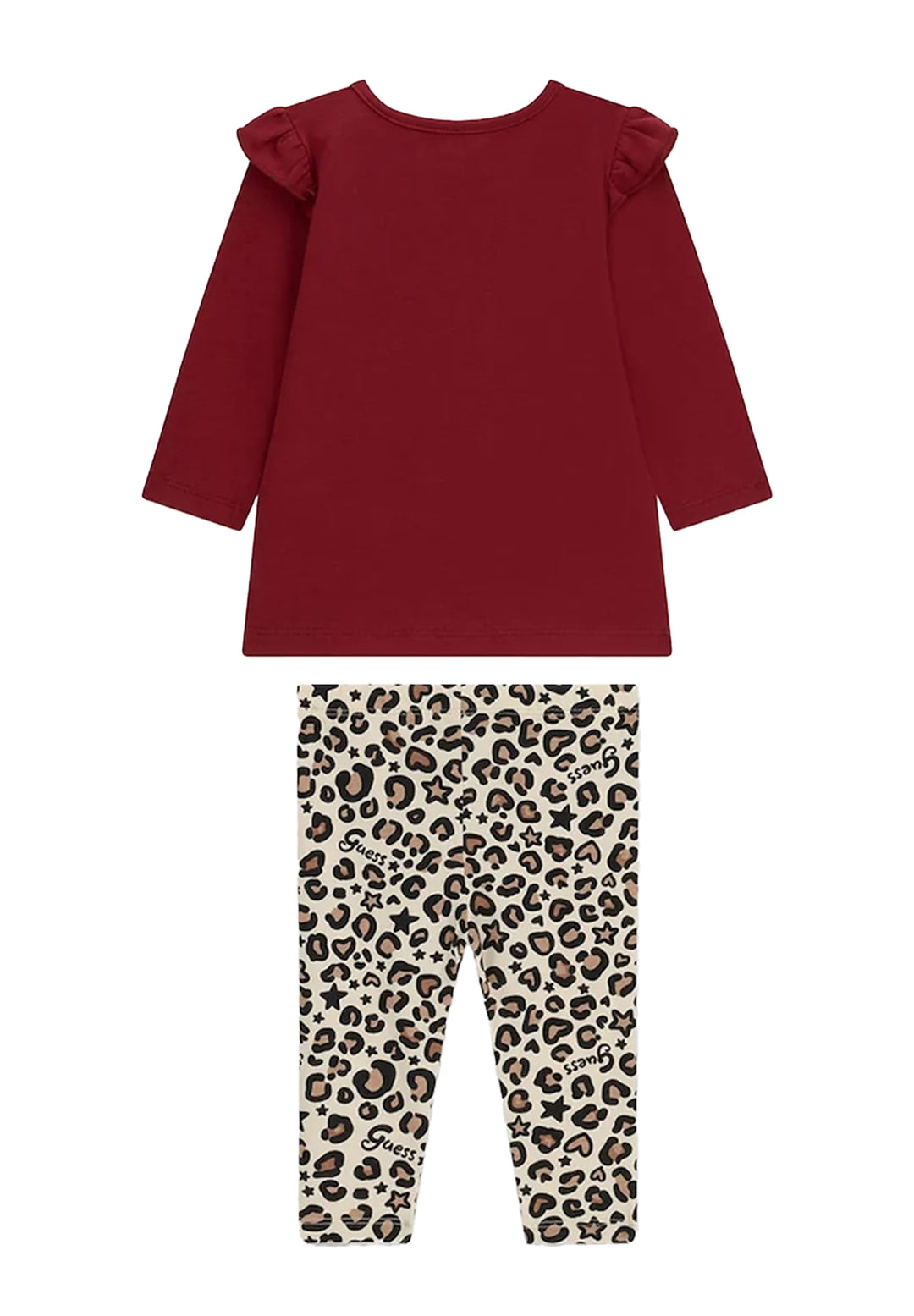 Completo bordeaux per neonata