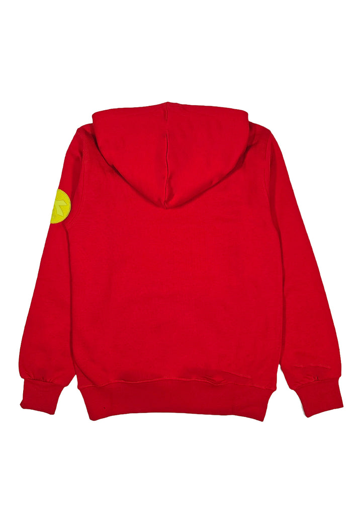 Red hooded sweatshirt for boy