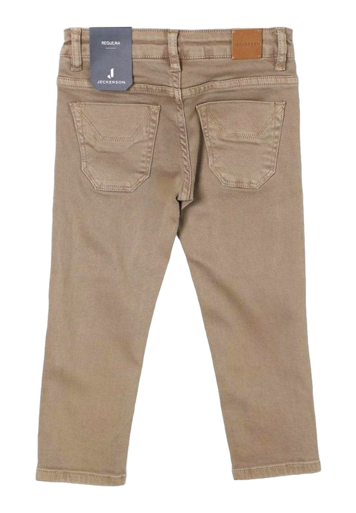 Jeans beige per neonato
