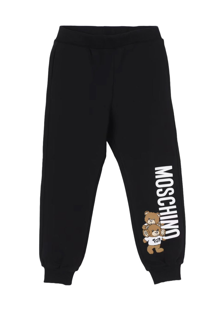 Pantalone felpa nera per bambina