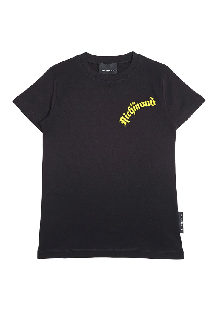 T-shirt nera per bambino