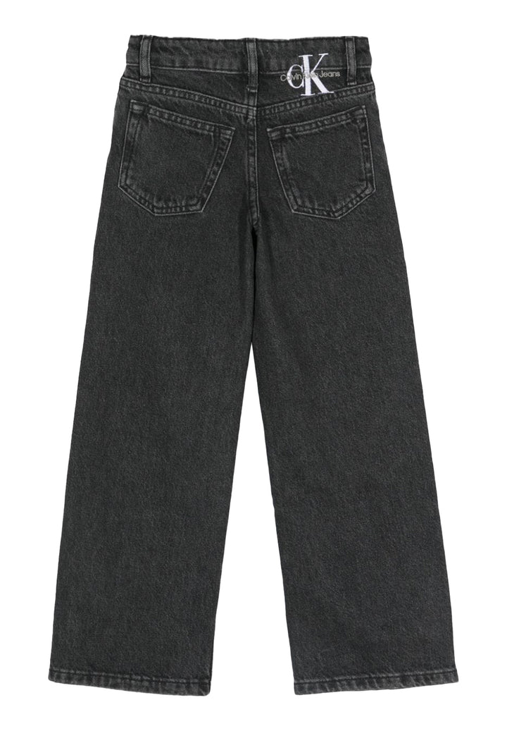 Jeans nero denim per bambina