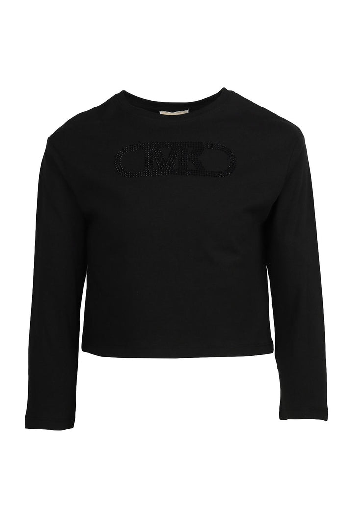 T-shirt nera per bambina