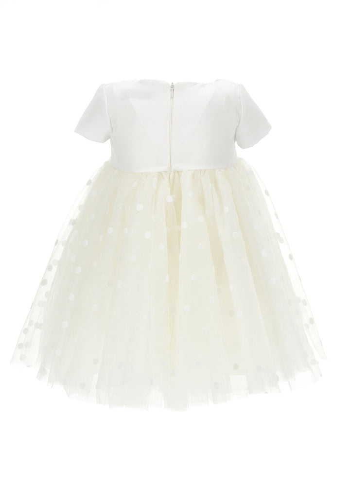 Vestito tulle panna per neonata