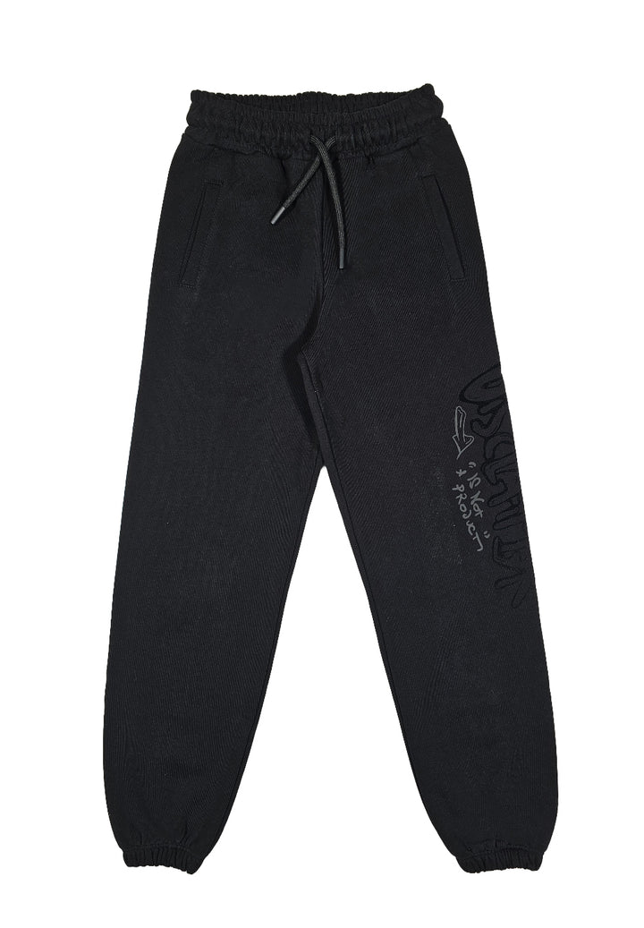 Pantalone felpa nero per bambino