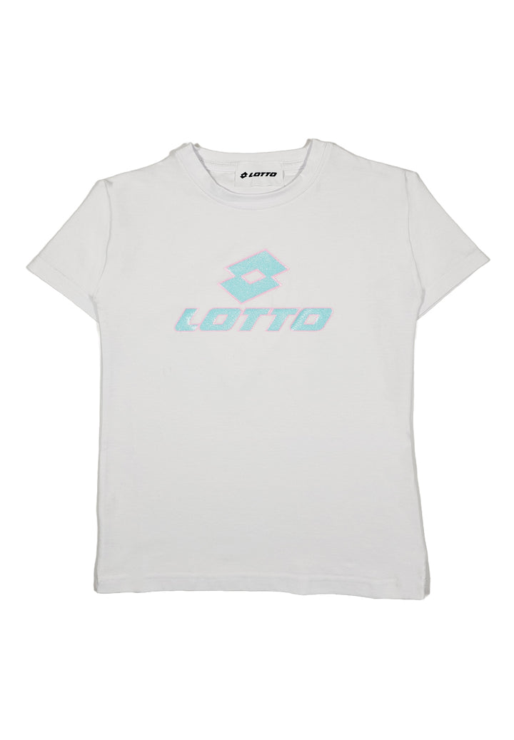 T-shirt bianca per bambina