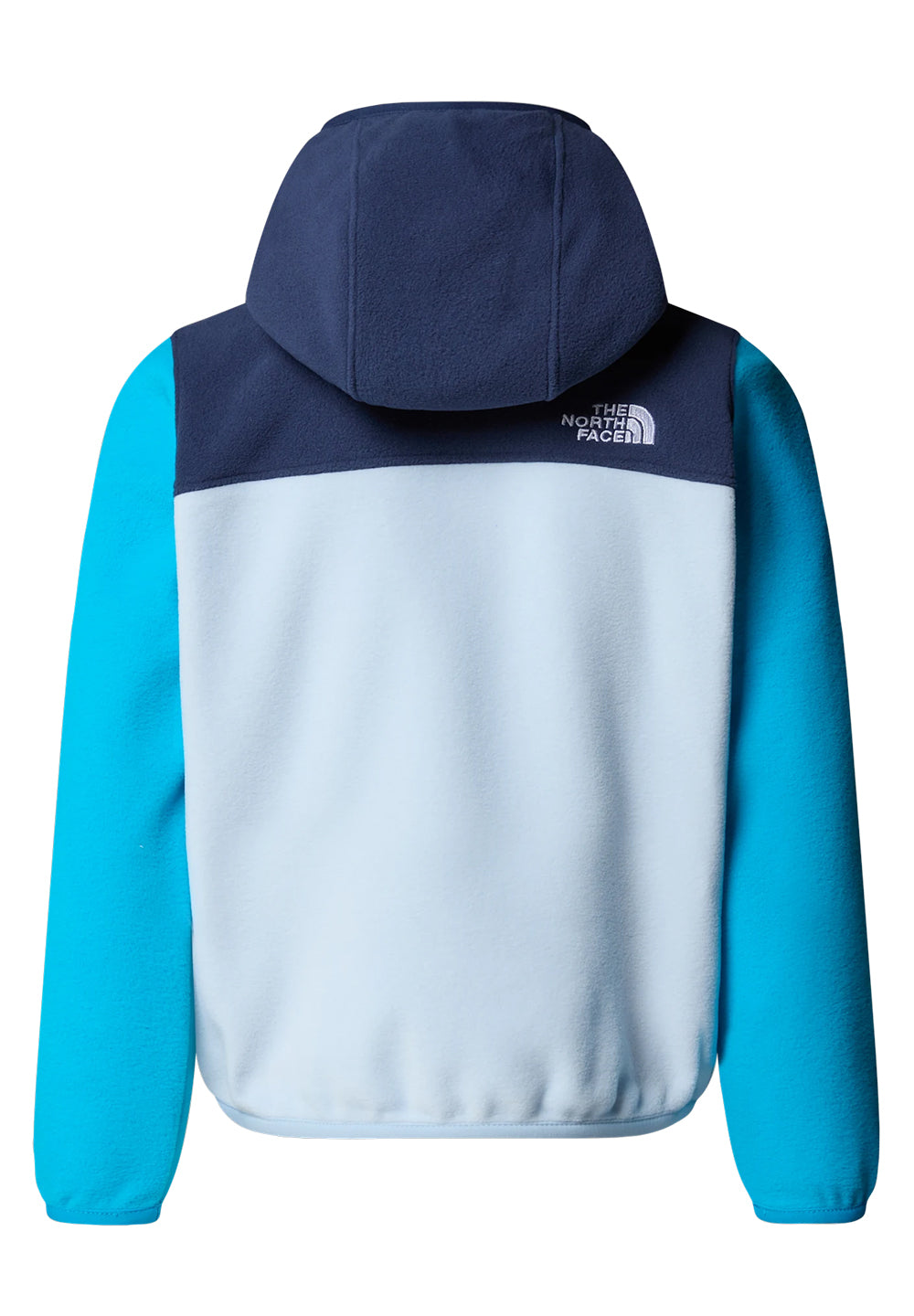 Felpa zip con cappuccio in pile blu per bambino