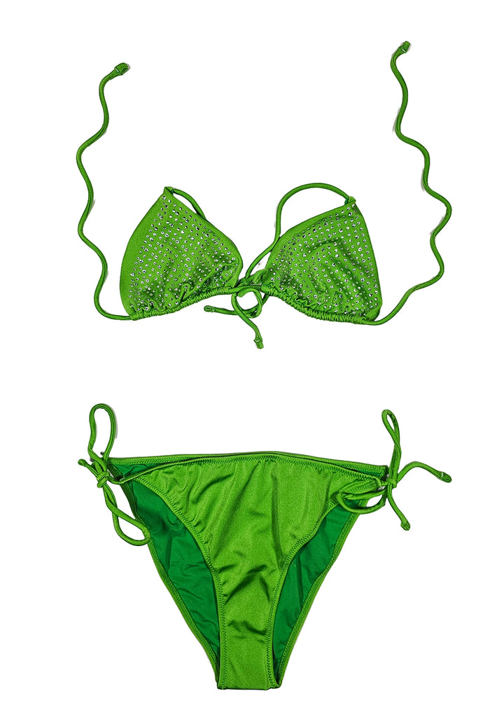 Costume bikini verde per bambina