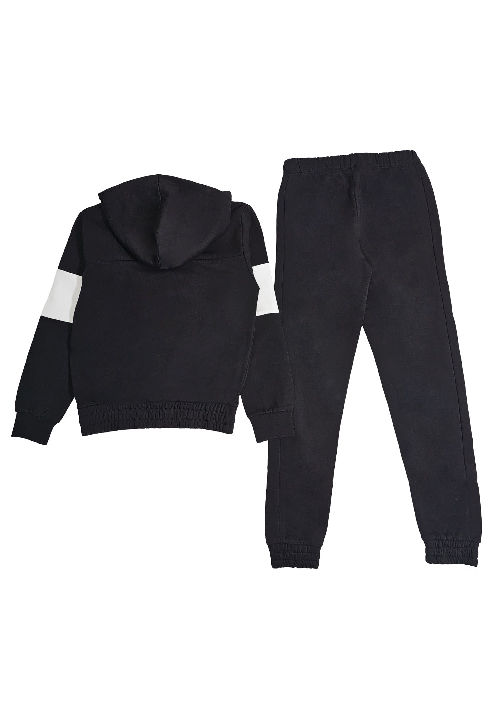 Completo felpa nero per bambino