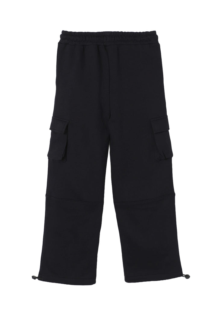 Pantalone felpa nero unisex
