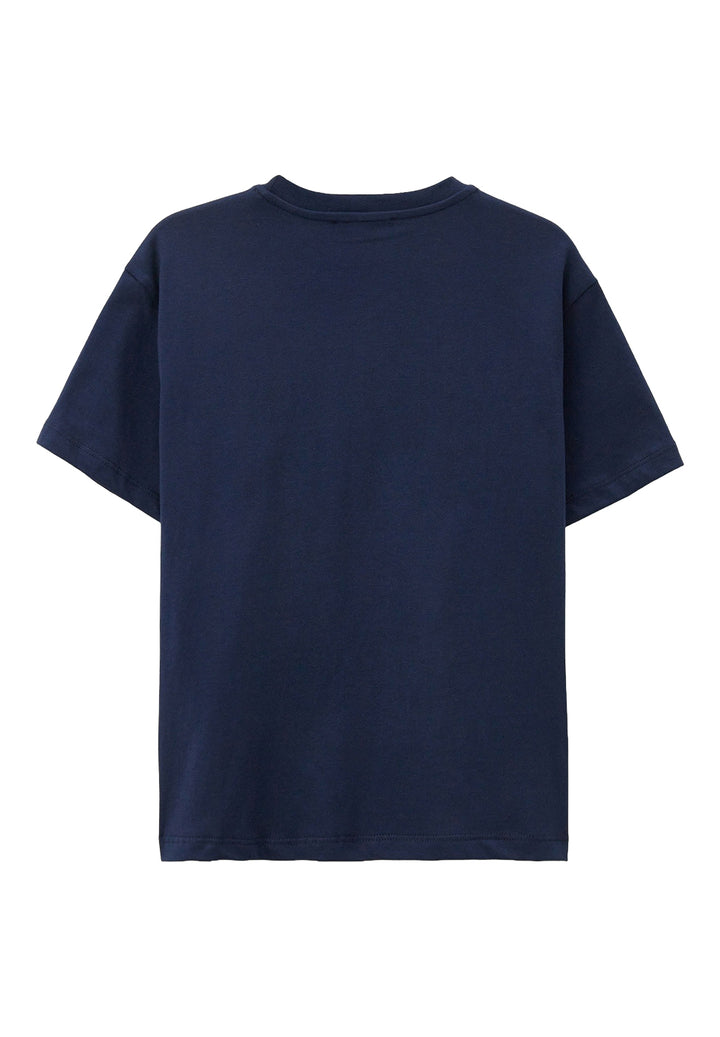 T-shirt blu per bambina