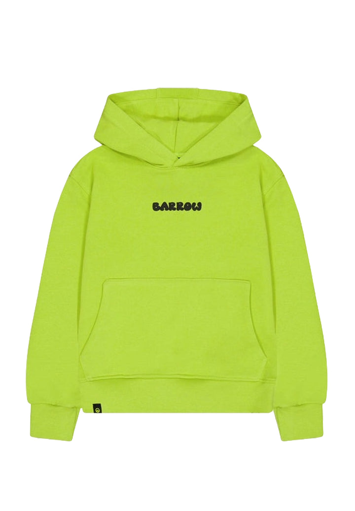 Felpa cappuccio lime per bambino