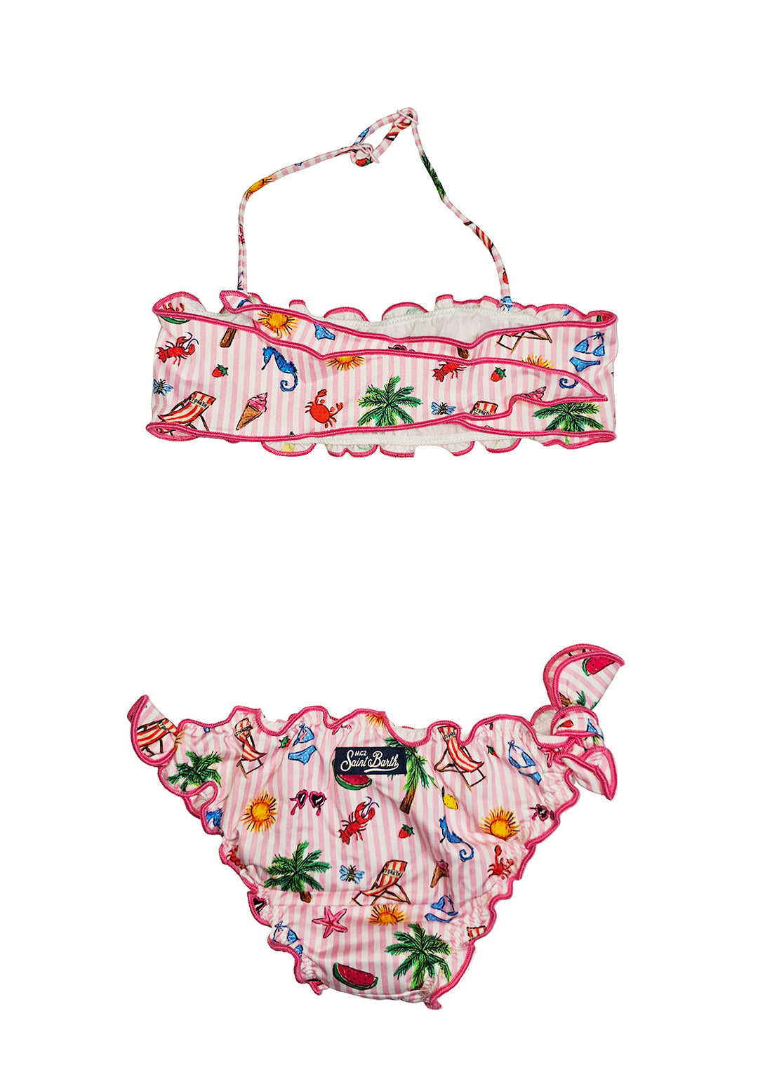 Costume bikini rosa per bambina
