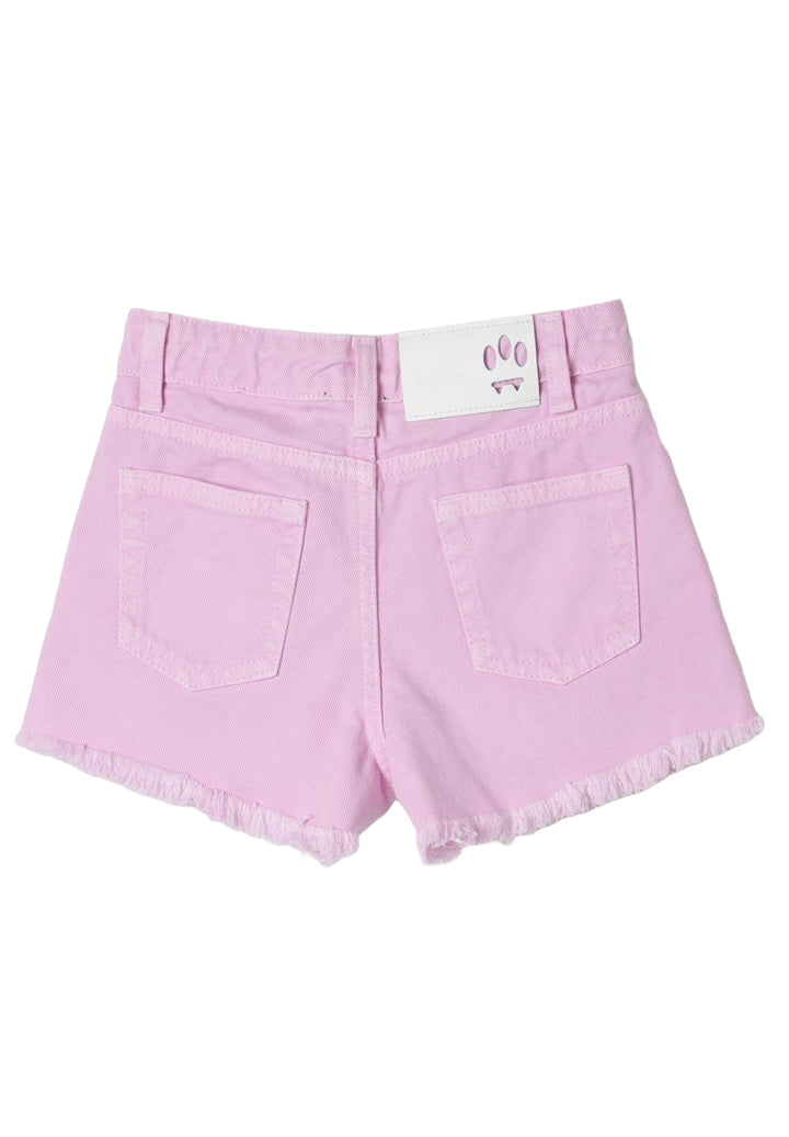 Shorts denim rosa per bambina