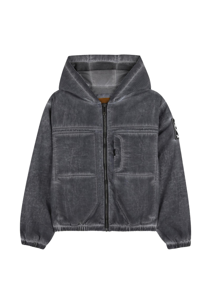 Giacca a vento grigia per bambino