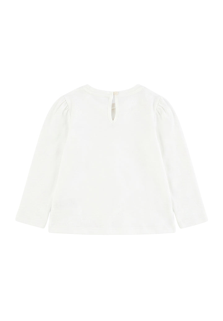 T-shirt bianca per bambina