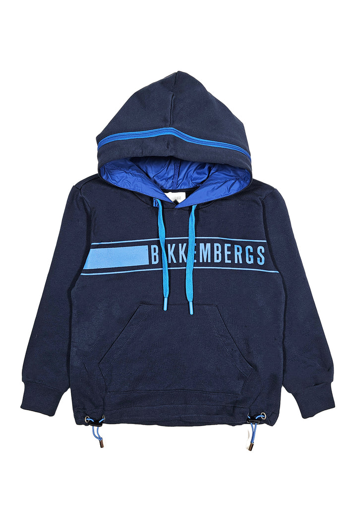 Blue hooded sweatshirt for boys