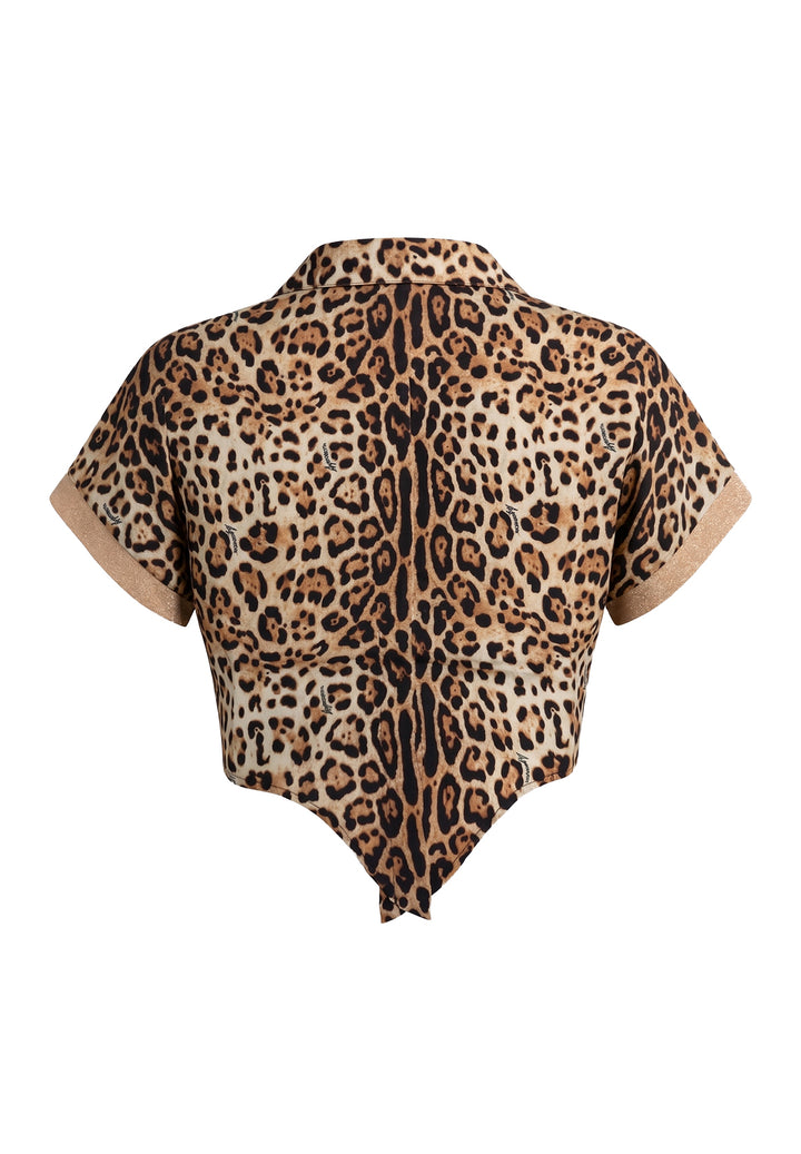 Camicia leopardata per bambina