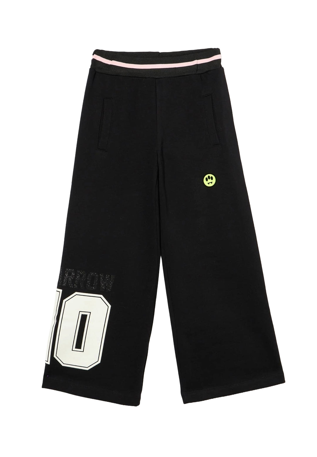 Pantalone felpa nero per bambina