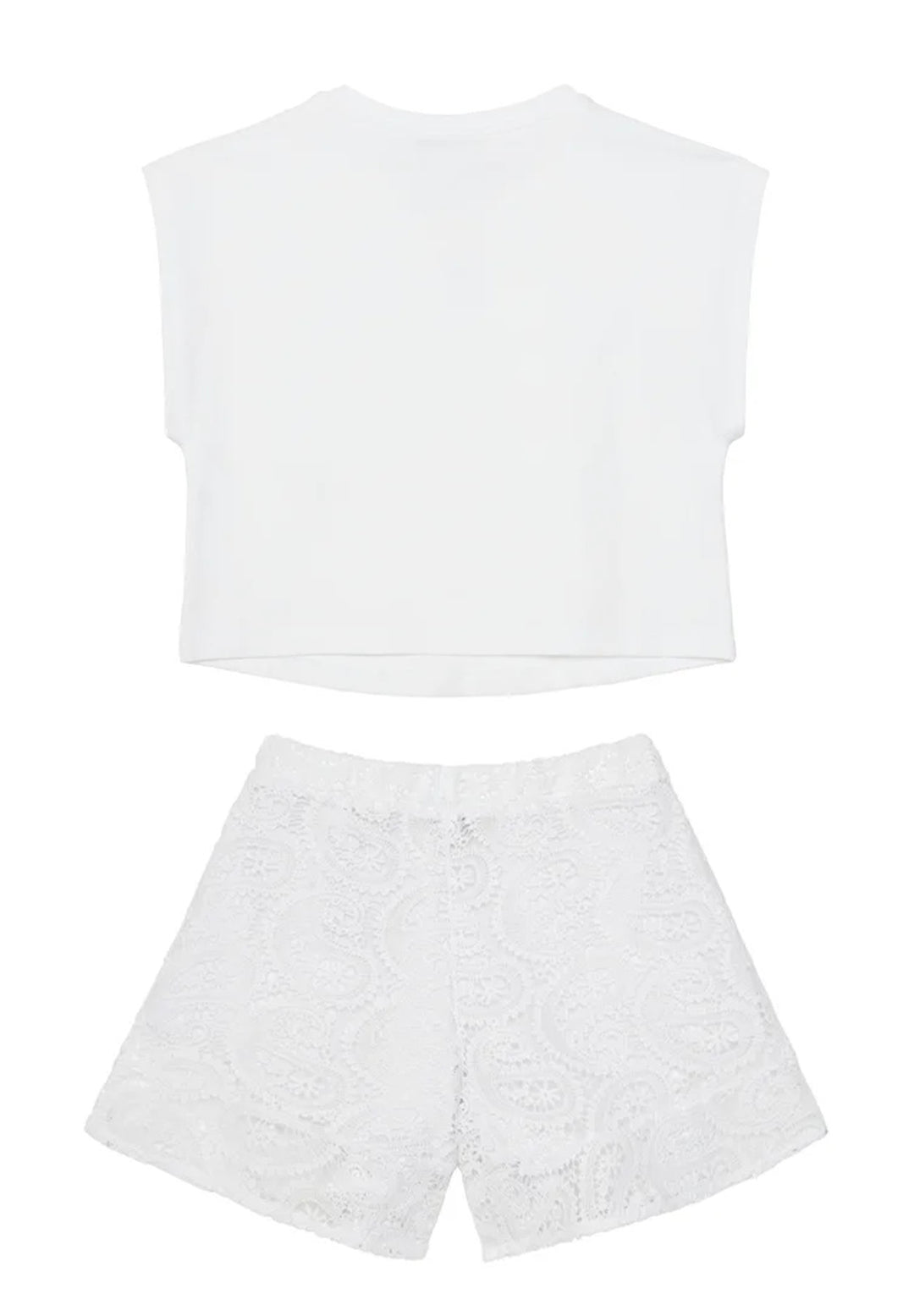 Completo bianco per bambina